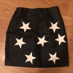 Princess poly leather skirt